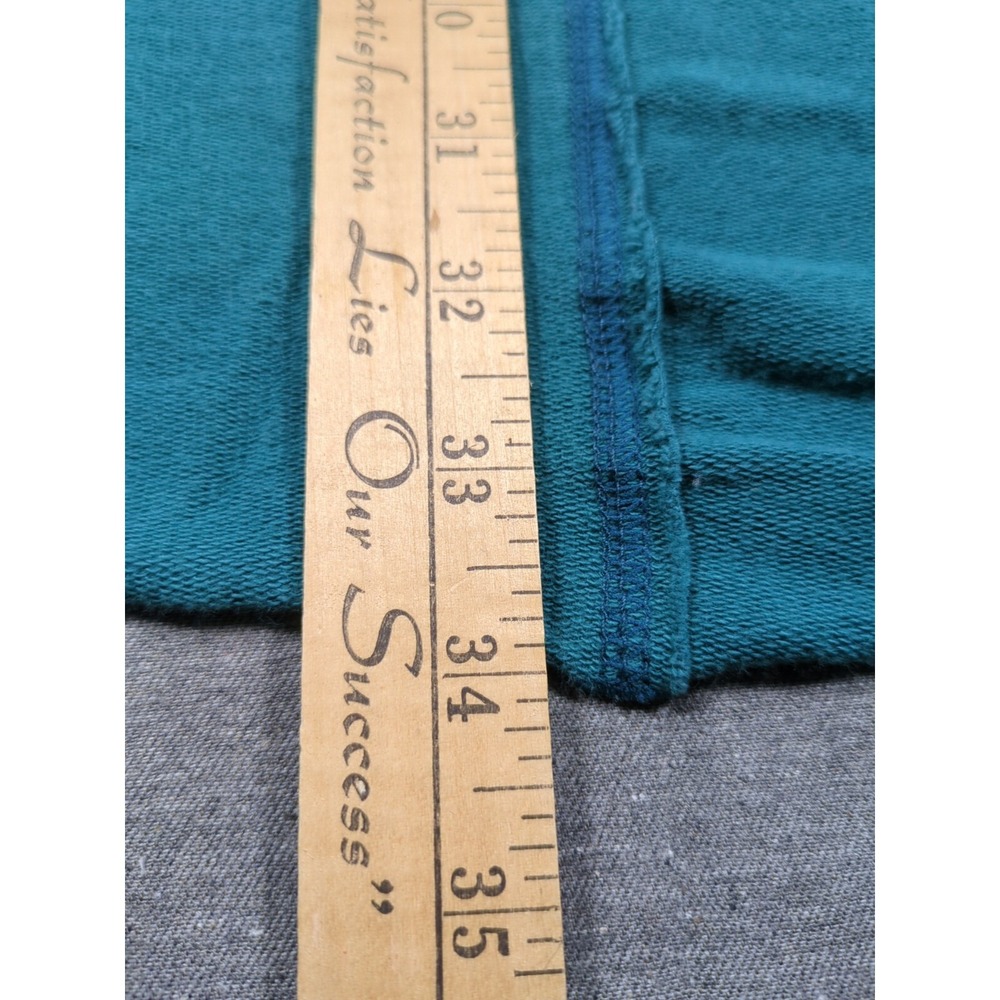 Soft Surroundings Lagenlook Tunic Length Jacket Teal Exposed Seam Womens Small - Picture 13 of 16